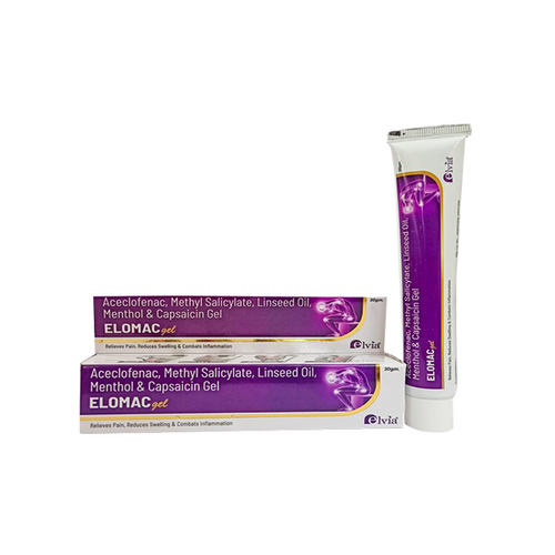Aceclofenac 1.5%, Methyl Salicylate 10% w/w, Linseed Oil 3%, Menthol 1% and Capsaicin 0.01% w/w Gel