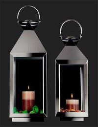 Silver Corporate Gift Candle Lamp