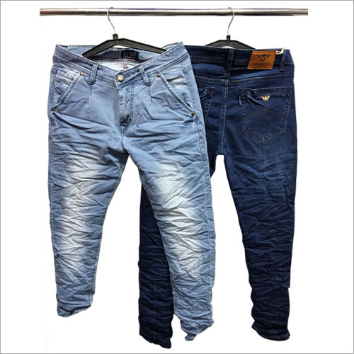 Mens Crushed Jeans