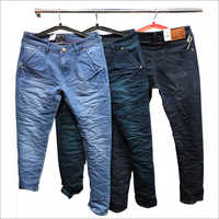 Black And Blue Narrow Jeans