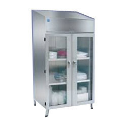 Silver Garment Storage Cabinet