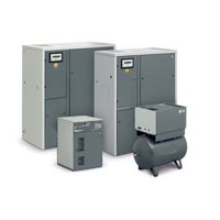 Oil Free Screw Compressor - 15-22 Kw Power, 6-85 Cfm Air Flow | O" Certified, Silent Operation, Tank Mounted Full Feature Version