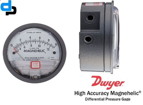 Dwyer Usa Magnehelic Gauges 0 To 4.0 Inch Wc Measure Pressure Of: Gas