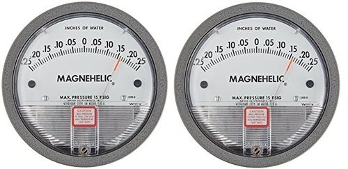 Dwyer USA Magnehelic Gauges 0.25-0-0.25 Inch WC