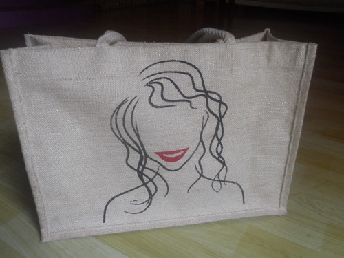 Designer Jute shopping bags Designer Jute shopping bags