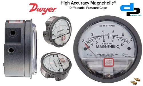 Dwyer USA Magnehelic Gauges 0 To 6.0 Inch WC