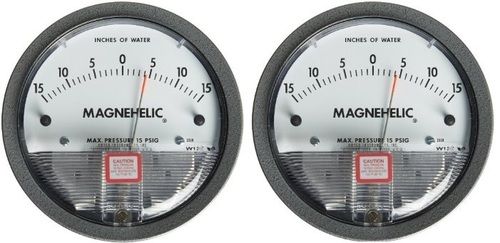 Dwyer USA Magnehelic Gauges 15-0-15 Inch WC