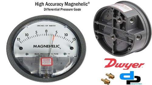 Dwyer USA Magnehelic Gauges 0 To 15 Inch WC