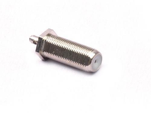 Brass Antene Socket Screw - Steel with Brass Cap Silver Finish with Painted Surface Treatment