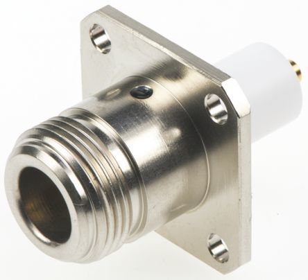 Brass N Female Square Panel Mounting - Brass Material, Silver & White Color | Ideal for Commercial Use with Durable Design