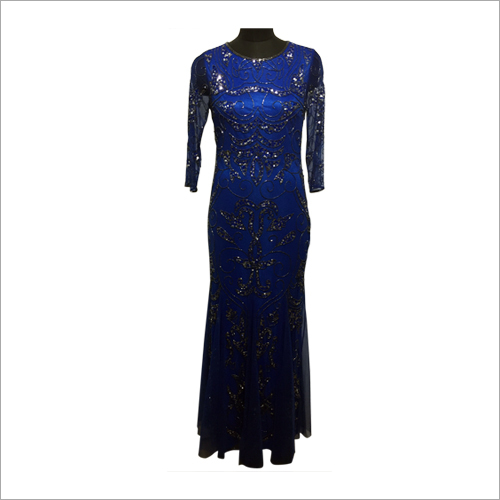 Ladies Embroidered Long Dress
