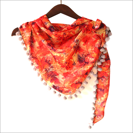 Multi Cotton Printed Scarf
