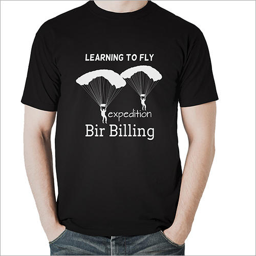 Printed Round Neck T Shirt