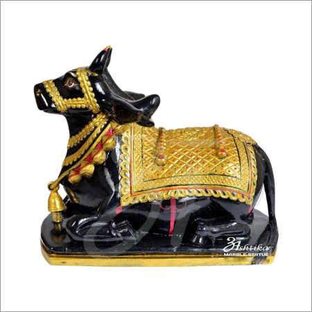 Nandi Marble Statue