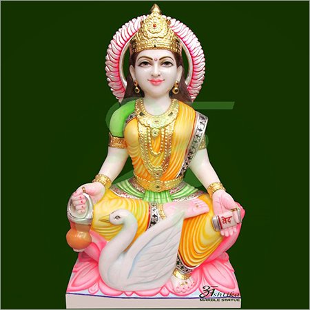 Marble Panchmukhi Gayatri Mata Statue