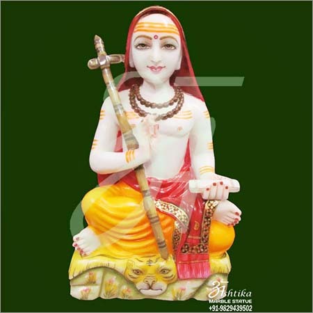 Marble Shankaracharya Statue