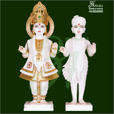 Marble Swami Narayan Statue Size: I