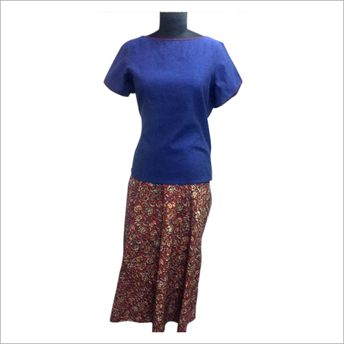 Ladies Plain Printed Skirt