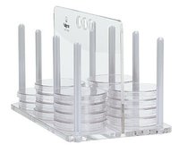 Transparent Petri Dish Rack
