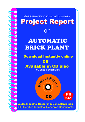 Automatic Brick Plant Establishment Project Report eBook - ISO Certified, Digital Format, Plant Setup Guide, Cost Analysis, Market Research, Profit Projections