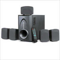 Black Remote Controlled Multimedia Speaker System