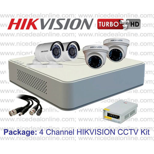 HIKVISION HD 4 Channel 2.0MP DVR and 4 CCTV Set