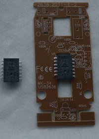 Wired Mouse IC Optical sensor V101S USB Interface and PCB