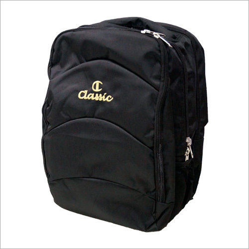Kids Black Plain School Bag