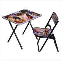 Children Folding Study Table And Chair