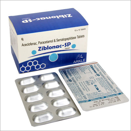 Aceclofenac Paracetamol And Serratiopeptidase Tablets Manufacturer