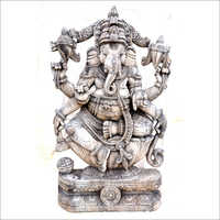 Wooden  Six Hand Ganesh