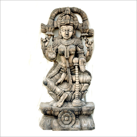 Wooden Lakshmi Statue