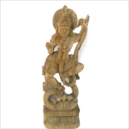 Wooden Kalinga Krishna Statue