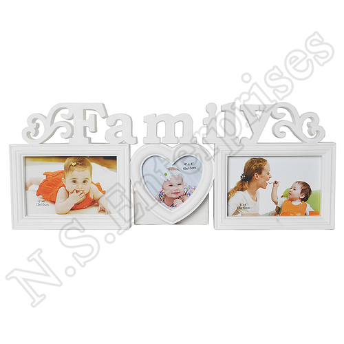 CF-30 Collage Frame - Plastic Material | White and Pink Color, Perfect for Displaying Your Cherished Memories in a Stylish Layout