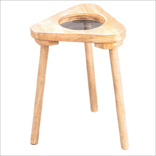 Wooden Tripod Magnifier Stool Type Table Top