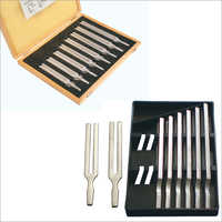 Silver Tuning Forks, Set Of Eight, Aluminum