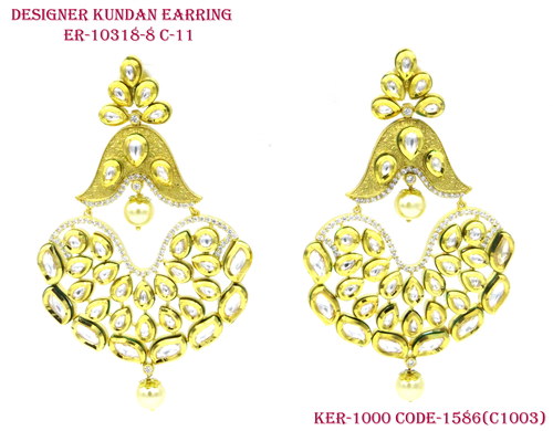 Stylish Delicate Design Vilandi Kundan Earring