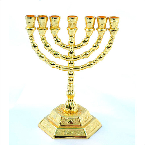 Gold Plated Menorah