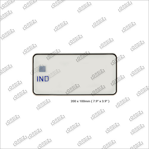 Ind White Bike Back Number Plates