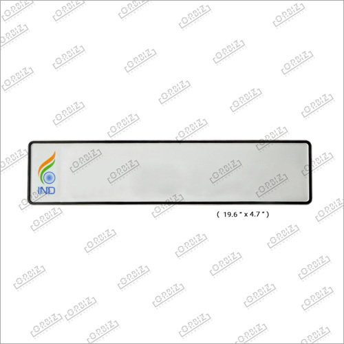 Ind White Flag Car Long Number Plates