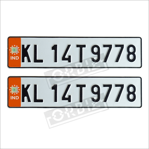 Orange Number Plates