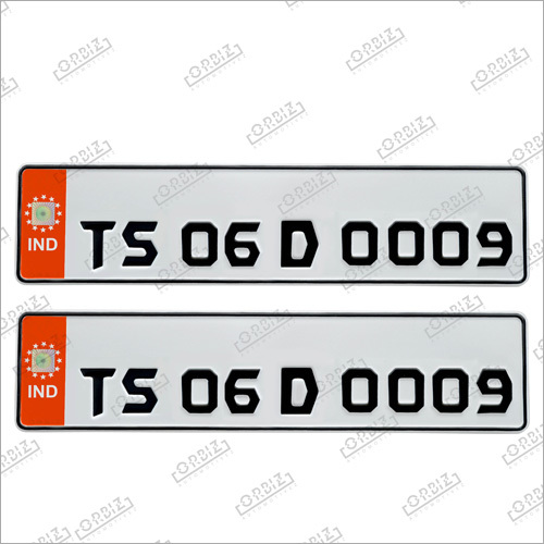 Orange Batman Number Plates