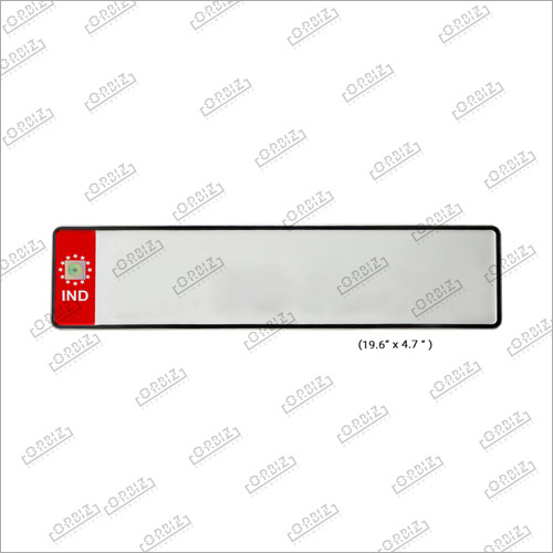 Red Car Long Number Plates
