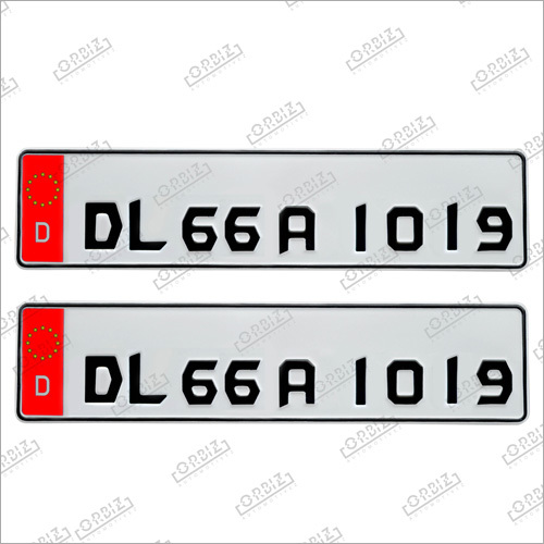 Red D Batman Number Plates
