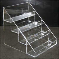 Acrylic Bottle Stands Exporter Manufacturer Service Provider Acrylic Clear Four Tier Table Top Bottle Beer Display Holder