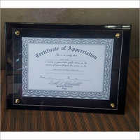 Acrylic Certificate Holders
