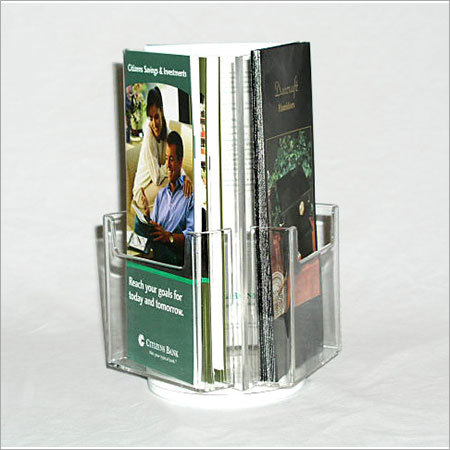 Acrylic Brochure Holder Spinning