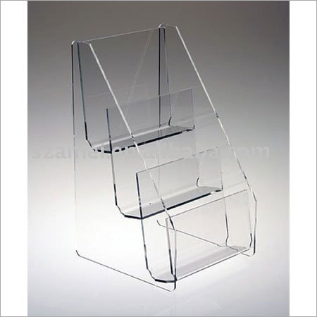 Acrylic counter top magazine holder