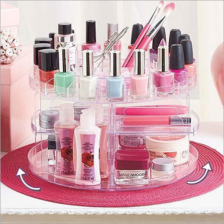 Acrylic Rotating Cosmetic Carousel