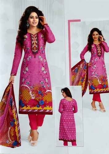 Pink karachi cotton dress